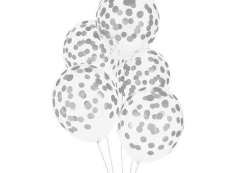 My Little Day Dot Silver Ballon 5 Stk. on Sale