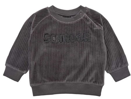 Sofie Schnoor Dark Grey Melange Alfed Sweatshirt For Cheap