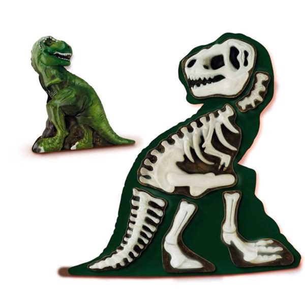 SES Creative Støb og Mal T-Rex med Skelet Fashion