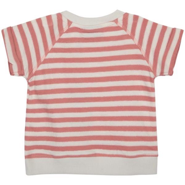 Sofie Schnoor Pink Off White Stripe T-shirt Hot on Sale