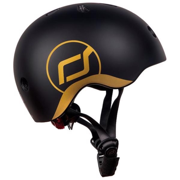 Scoot and Ride Highway Cykelhjelm Black Gold on Sale