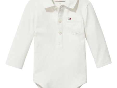 Tommy Hilfiger Baby Boy Poplin Collar Body L S Marshmallow For Discount